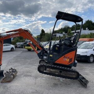 Mini-Pelle Hitachi ZX 17U-2 – 2013 – 1,8T – Révisée, Équipée, Prête à Travailler