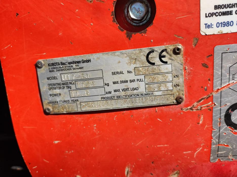 Kubota U17-3 Alpha – Image 6