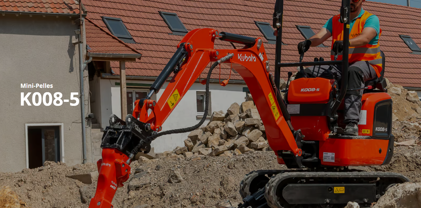 mini-pelle neuve Kubota K008-5 – Image 12