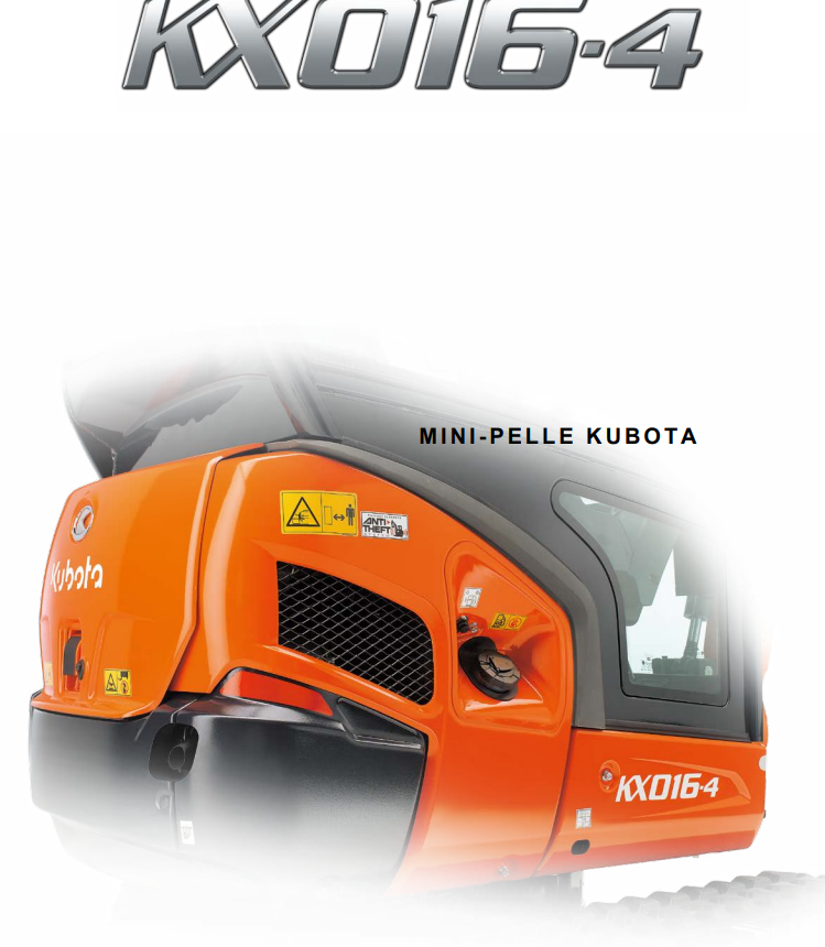 mini pelle neuve KUBOTA KX016-4 – Image 3
