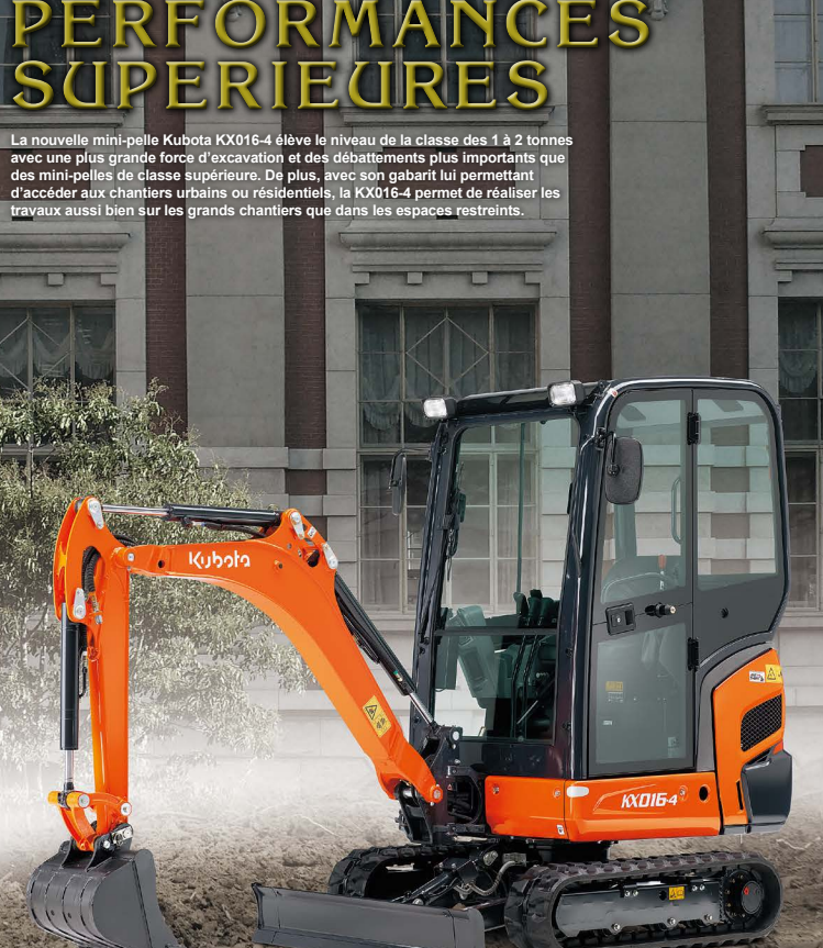 mini pelle neuve KUBOTA KX016-4