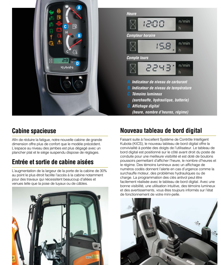 mini pelle neuve KUBOTA KX016-4 – Image 7