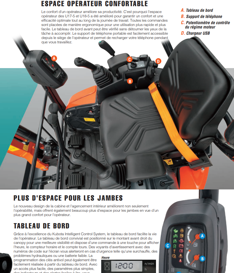 mini pelle neuve KUBOTA U17-5 – Image 4