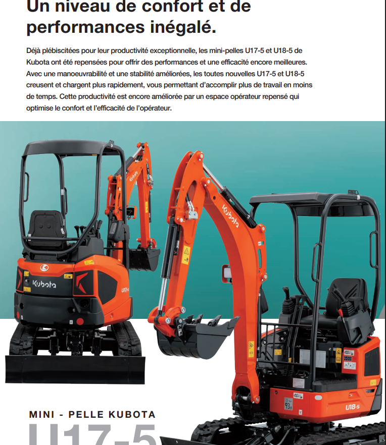 Mini pelles neuve Kubota KX027-4 – Image 2