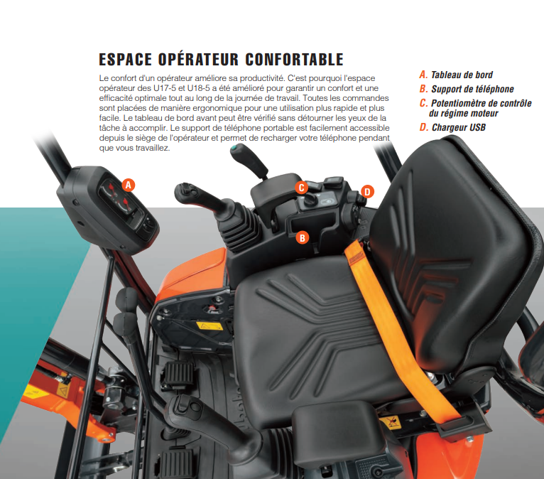 Mini pelles neuve Kubota KX027-4 – Image 3