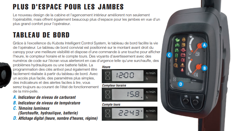 MINI PELLE KUBOTA NEUVE U18-5 – Image 5