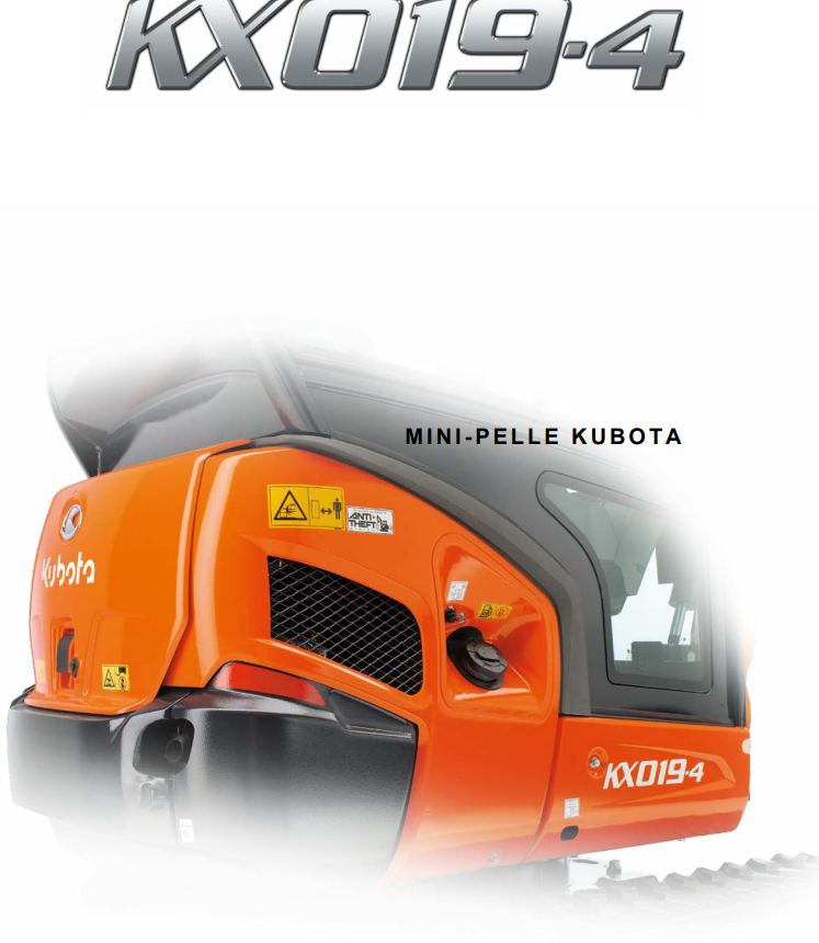 Mini pelles neuve Kubota KX019-4 – Image 2
