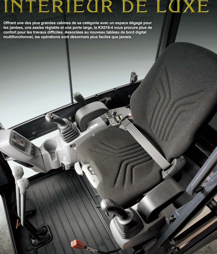 Mini pelles neuve Kubota KX019-4 – Image 5