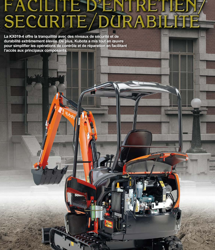 Mini pelles neuve Kubota KX019-4 – Image 8