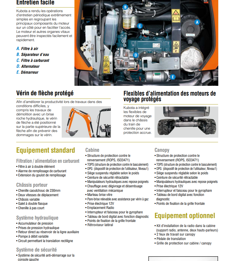 Mini pelles neuve Kubota KX019-4 – Image 9