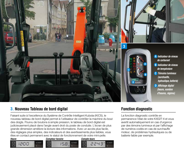 Mini pelles neuve Kubota KX027-4 – Image 11