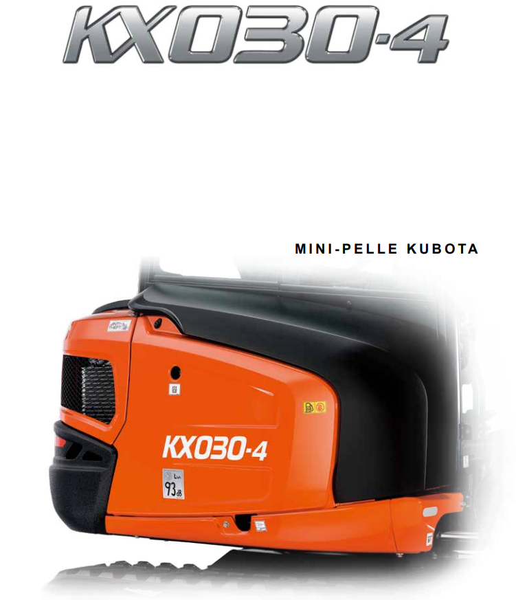 Mini pelle neuve Kubota KX030-4 – Image 2