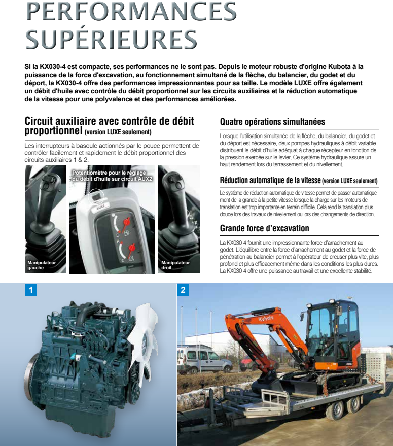 Mini pelle neuve Kubota KX030-4 – Image 4