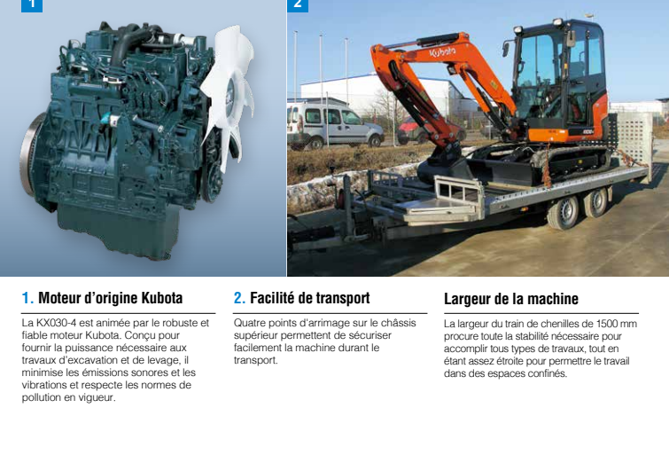 Mini pelle neuve Kubota KX030-4 – Image 5