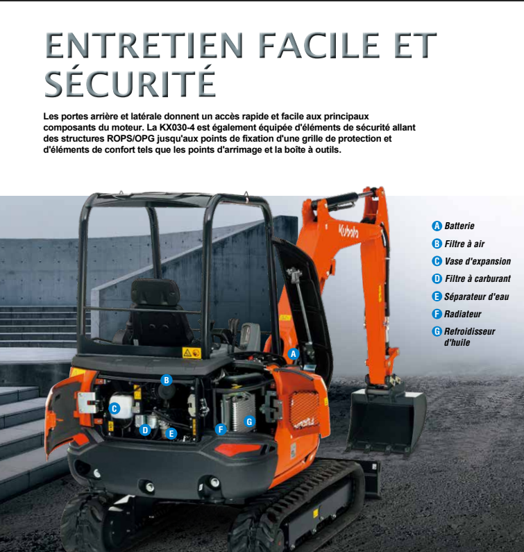 Mini pelle neuve Kubota KX030-4 – Image 10