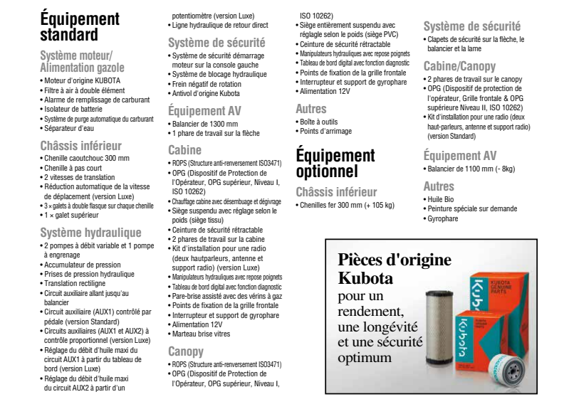Mini pelle neuve Kubota KX030-4 – Image 14