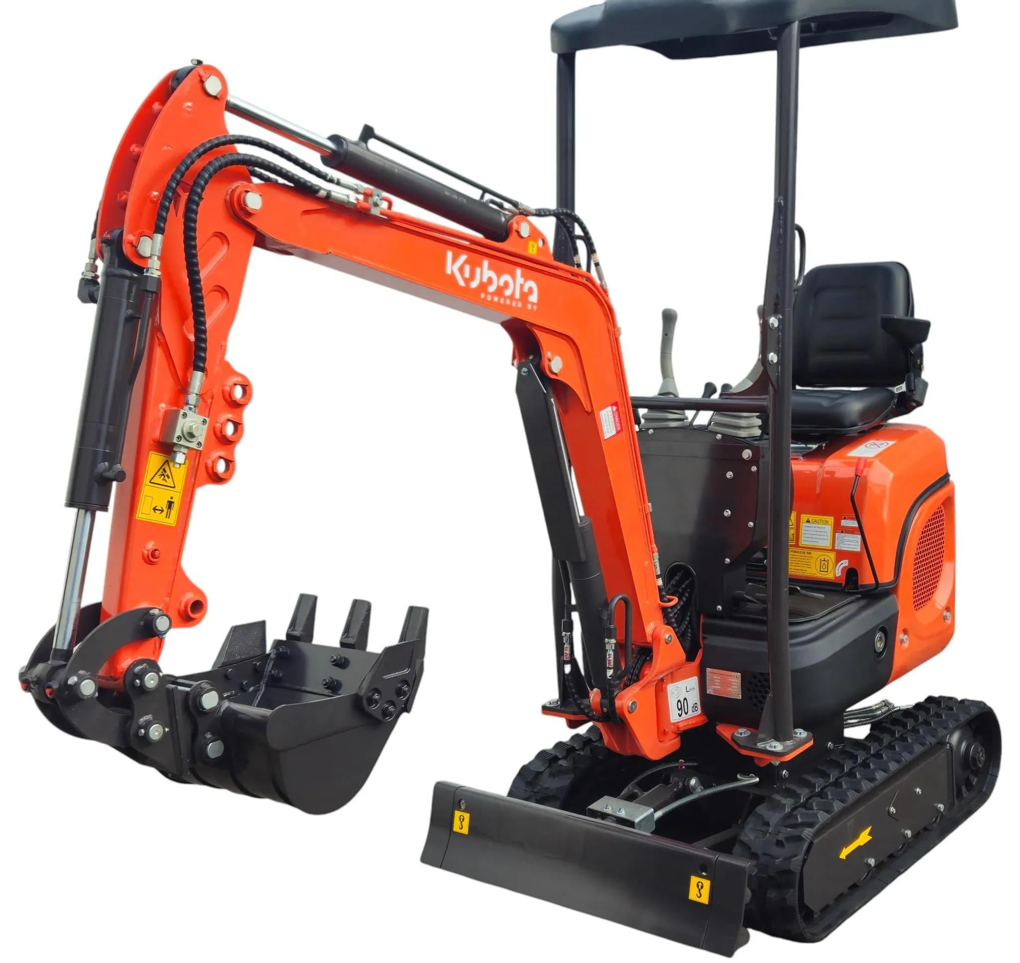 Mini pelle Kubota avec E-Start LED phares 14 CV moteur diesel neuve